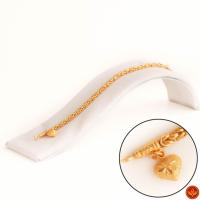 ราคา LSW สร้อยข้อมือทองคำแท้ 2 สลึง (7.58 กรัม) ลายมีนาห้อยปลายหัวใจ BD-251 (22679147763)