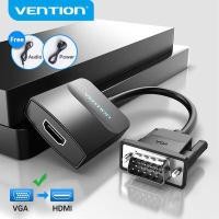 ราคา 0 15m ส่งจากไทย Vention VGA to HDMI Adapter 1080P VGA Male to HDMI Female Converter Cable With Audio USB Power for Laptop Desktop TV Monitor Projector PS4 3 HDTV VGA HDMI Converte (1077900367)