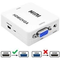 ราคา ตัวแปลง HDMI To VGA Converter With Audio Port HDMI2VGA 1080P (15554823410)