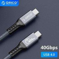 ราคา ORICO สาย PD สำหรับ Thunderbolt 4วิดีโอ8K 60Hz 40Gbps ส่งข้อมูล100W สายไนล่อนชาร์จเร็ว2M สำหรับ Samsung Macbook (18052559427)