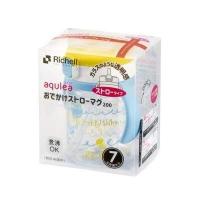ราคา Richell แก้วหลอดดูดกันสำลัก รุ่น AQ ขนาด 200 ml Clear straw bottle mug (16968845966)