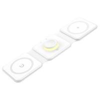 ราคา Essager 15W 3-in-1 Silicone Foldable Magnetic Wireless Charger