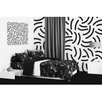 ราคา ผ้านวม Microtex Lotus รุ่น Black&White : LI-BW-04B - ผ้านวม 70"x90" (8852248520985)