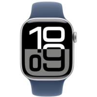 ราคา Apple Watch Series 10 GPS 42mm Silver Aluminium Case with Denim Sport Band (MWWC3SA/A)