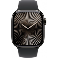 ราคา Apple Watch Series 10 GPS + Cellular 42mm Slate Titanium Case with Black Sport Band (MWXG3SA/A)