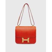 ราคา Hermès Hermès Constance 24 Epsom Leather Crossbody Bag-Feu Gold Hardward () (722437)