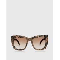 ราคา Stella McCartney Snake Printed Square Sunglasses (Sunglasses,Square Frame) (6785)