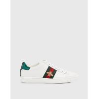 ราคา Gucci Ace Bee Leather And Web Sneakers (Sneakers,Low Top) (2377273)