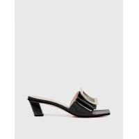 ราคา Roger Vivier Love Patent Leather Metal Buckle Mules (Sandals,Slides) (2377579)