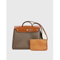 ราคา Hermès Hermès Herbag 39 Canvas Handbag-Fauve Etoupe Gold Hardware (Shoulder bags) (2981067)