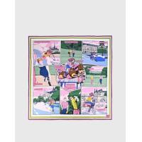 ราคา Hermès Hermès Wow 90 Double Face Silk Scarf-Rose Vert Rose Frais (Scarves,Silk Scarves) (2981068)