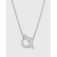 ราคา Hermès Hermès Finesse Pendant 18K Whit Gold Daimonds Necklace-Silver (Fine Jewelry and Watches,Fine Necklaces) (2981075)