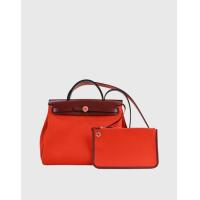 ราคา Hermès Hermès Herbag Zip 31 Canvas Handbag-Poppy Orange with Orange Enamel Buckle (Shoulder bags) (2981082)