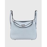 ราคา Hermès Hermès Lindy 26 Taurillon Clemence Leather Handbag-Bleu Pale Silver Hardware (Top Handle) (2981101)