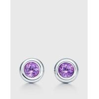 ราคา Tiffany & Co. Color By The Yard Amethysts Sterling Silver Stud Earrings (Fine Jewelry and Watches,Fine Earrings) (1009806)