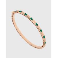 ราคา Bvlgari Serpenti Viper 18K Rose Gold Malachite Bracelet (Fine Jewelry and Watches,Fine Bracelets) (2175075)