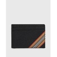 ราคา Burberry Icon-stripe Grained Leather Card Holder (Wallets and Small Leather Goods,Cardholders) (3438744)