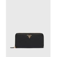ราคา Prada Saffiano Leather Zip Around Long Wallet (Wallets and Small Leather Goods,Wallets) (3951605)