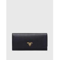 ราคา Prada Saffiano Leather Flap Long Wallet (Wallets and Small Leather Goods,Wallets) (3951601)