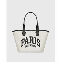ราคา Balenciaga Cities Paris Jumbo Small Cotton Canvas And Calfskin Tote Bag (Totes) (3979122)