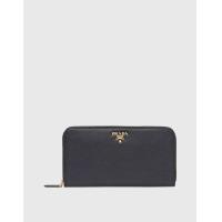 ราคา Prada Saffiano Leather Zip Around Long Wallet (Wallets and Small Leather Goods,Wallets) (3951613)