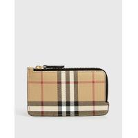 ราคา Burberry Vintage Check and Leather Zip Card Case (Wallets and Small Leather Goods,Cardholders) (4160712)