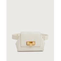 ราคา Bottega Veneta Geometric Mini Leather Belt Bag (Belt Bags) (749843)