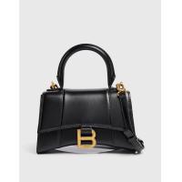 ราคา Balenciaga Hourglass XS Shiny Box Calfskin Crossbody (Top Handle) (2409667)