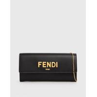 ราคา Fendi Black Leather Wallet On Chain (Wallets and Small Leather Goods) (3621669)