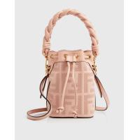 ราคา Fendi Mon Tresor Mini Pink FF Canvas Bucket Bag (Bucket Bags) (4124659)