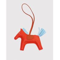ราคา Hermès Hermès Rodeo MM Lambskin Horse Bag Charm-Orange Red (Wallets and Small Leather Goods,Bag Charms) (306356)
