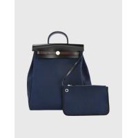 ราคา Hermès Hermès Herbag Canvas Backpack-Navy/Black/Blue Silver Hardware (Backpacks) (4496988)