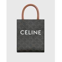 ราคา Celine Triomphe Vertical Cabas Mini Canvas And Calfskin Crossbody Bag (Mini Bags) (2516867)