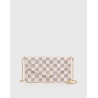 ราคา Louis Vuitton Pochette Felicie Damier Ebene Canvas Wallet On Chian (Wallets and Small Leather Goods,Wallets) (4807853)