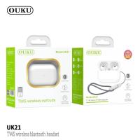 ราคา OUKU UK21 หูฟังบลูทูธ TWS wireless bluetooth headset หูฟังไร้สาย บลูทูธ 6.1 Version inductive Touch (29010992636)