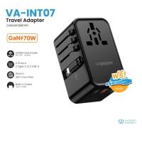 ราคา VEGER VA-INT07 Universal Travel Adapter ปลั๊ก Type-C USB-A อะแดปเตอร์พกพา ใช้งานได้มากกว่า 150 ประเทศ (26867906156)