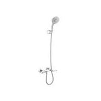 ราคา Kohler ก๊อกผสมยืนอาบแบบติดผนังพร้อมฝักบัวสายอ่อน รุ่น K-99031T-4-CP