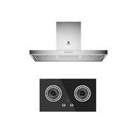 ราคา Electrolux เตาแก๊สแบบฝัง+เครื่องดูดควันกระโจม รุ่น EHG723BA+ECT9623X