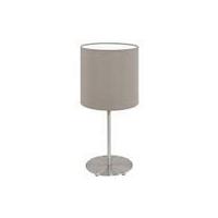 ราคา ไฟตั้งโต๊ะ EGLO MD PASTERI สีน้ำตาลเทา/เงิน