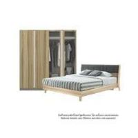 Koncept Furniture ชุดห้องนอน ขนาด 6 ฟุต ตู้บานเปิด สีไม้อ่อน รุ่น BENTE BLOX 59057445
