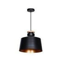 Carini โคมไฟช่อ สีดำ-ทอง 1 หัว รุ่น P150501-C