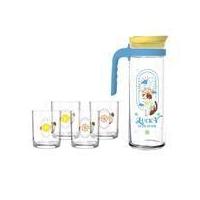 ราคา แก้วน้ำ 285 มล. พร้อมเหยือก 1.39 ลิตร OCEAN GLASS NEKO FORTUNE FAMILY แพ็ก 5 ใบ