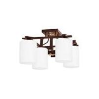 L&E โคมไฟถาด สีขาว-น้ำตาล 4 หัว รุ่น PWG63-014