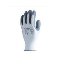 ราคา ถุงมือถักเคลือบไนไตร MICROTEX FREE SIZE สีขาว/เทา แพ็ก 12 ชิ้น