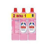 เป็ด ห้องน้ำ 1 ผลิตภัณฑ์ทำความสะอาดห้องน้ำ ชมพู 900 มล. 2แถม1 (Duck Bathroom 1 Toilet Cleaner Pink Floral 900ml pack 2+1)
