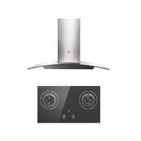 ราคา Electrolux เตาแก๊สแบบฝัง+เครื่องดูดควัน รุ่น EHG7230BE+EFC936GAR