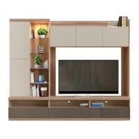 ราคา KONCEPT MUSES ตู้โชว์ทีวี 240 ซม. สีลินด์เบิร์กโอ๊ค