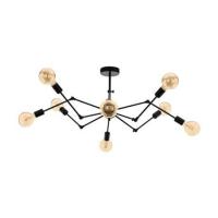 ราคา EGLO โคมไฟช่อ สีดำ 8 หัว รุ่น EXMOOR 49037
