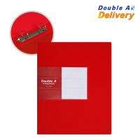 ราคา แฟ้ม 2 ห่วง Double A สีแดง 1 เล่ม (27224)