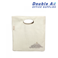 ราคา กระเป๋าใส่กล่องข้าว 24.5×14.5×27.5 cm. ลายแมว Manson (7239)